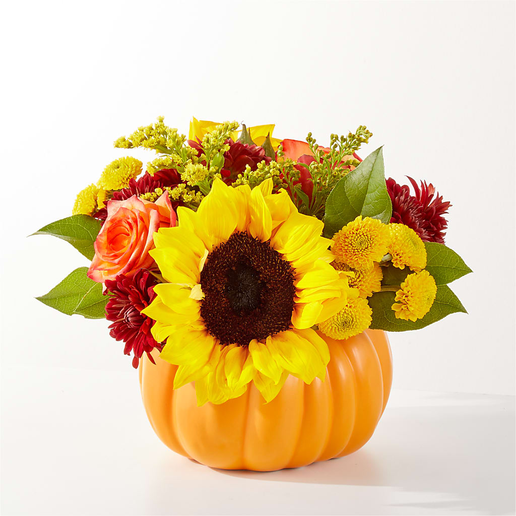 Golden Gourd Pumpkin Bouquet – Russ, Lincoln NE