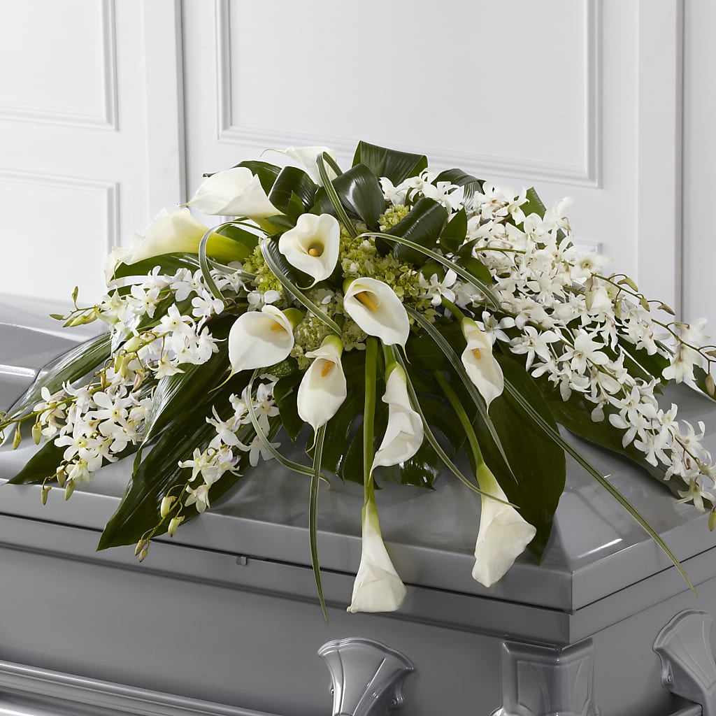 Angel Wings Casket Spray – Russ, Lincoln NE