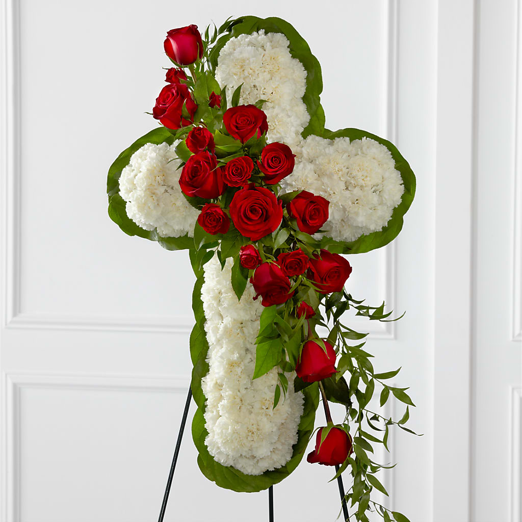 Floral Cross Easel – Russ, Lincoln NE