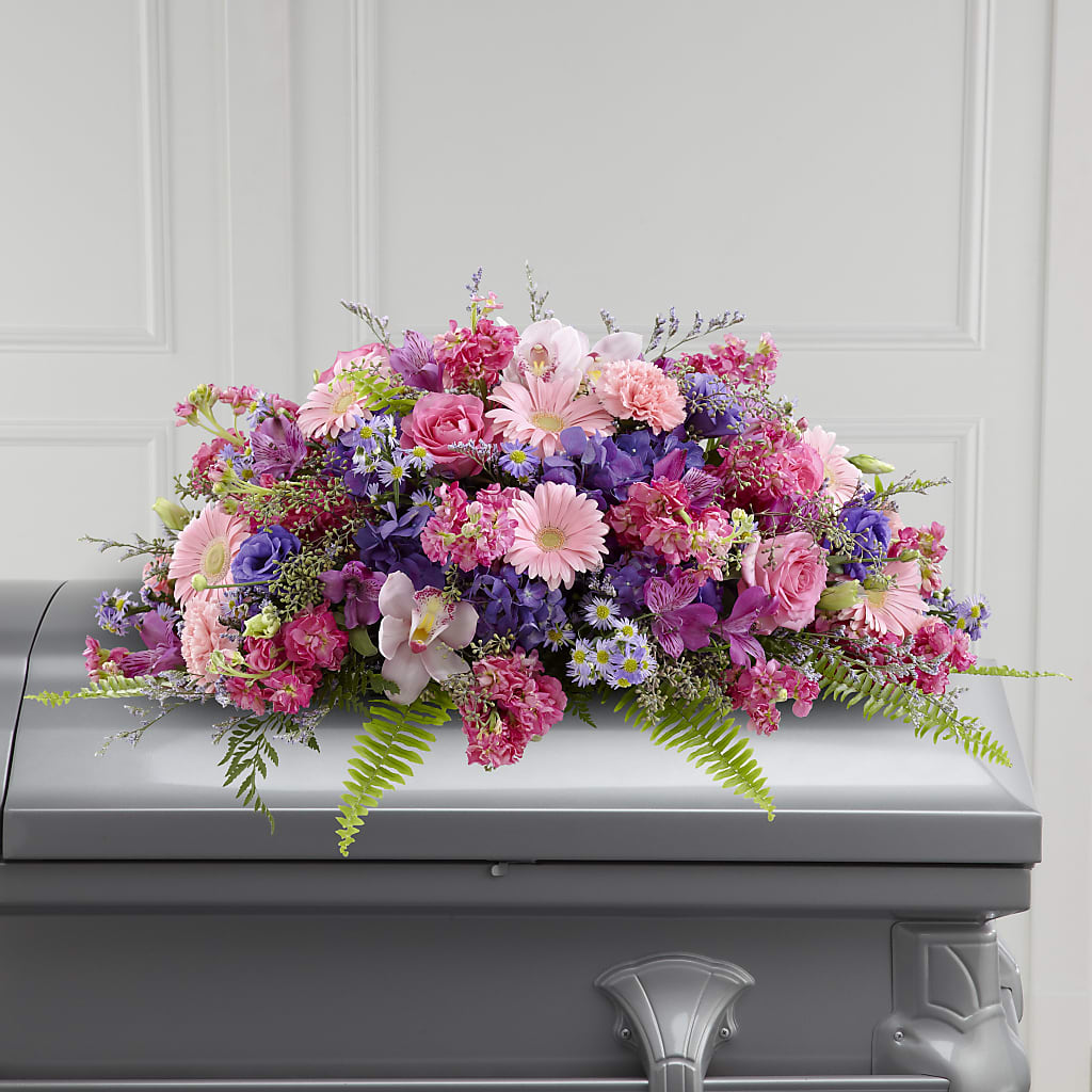 Glorious Garden Casket Spray – Russ, Lincoln NE