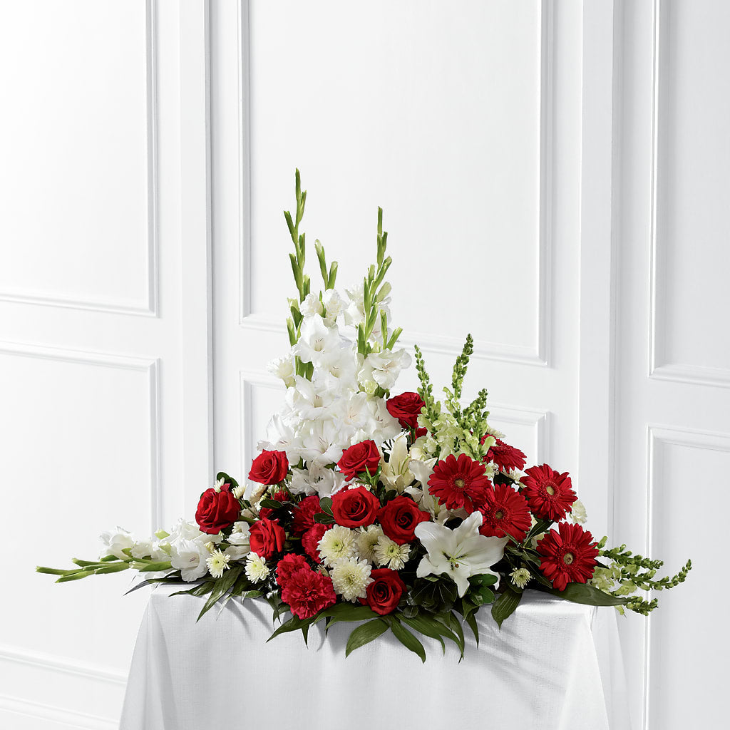 Crimson & White Arrangement – Russ, Lincoln NE