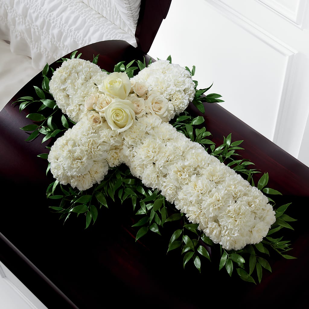 Peaceful Memories Casket Spray (Standard) – Russ, Lincoln NE