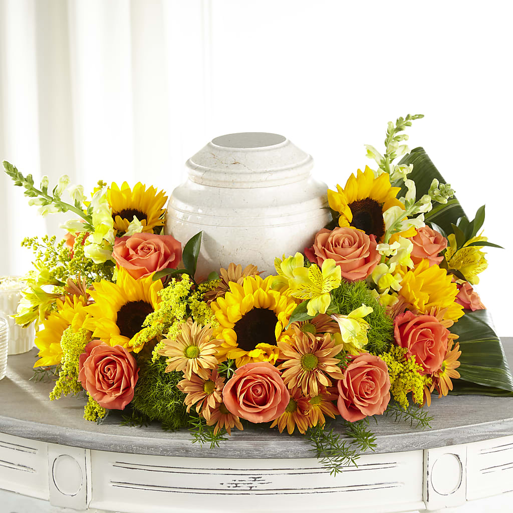 Faithful Sunflower Cremation Adornment – Russ, Lincoln NE
