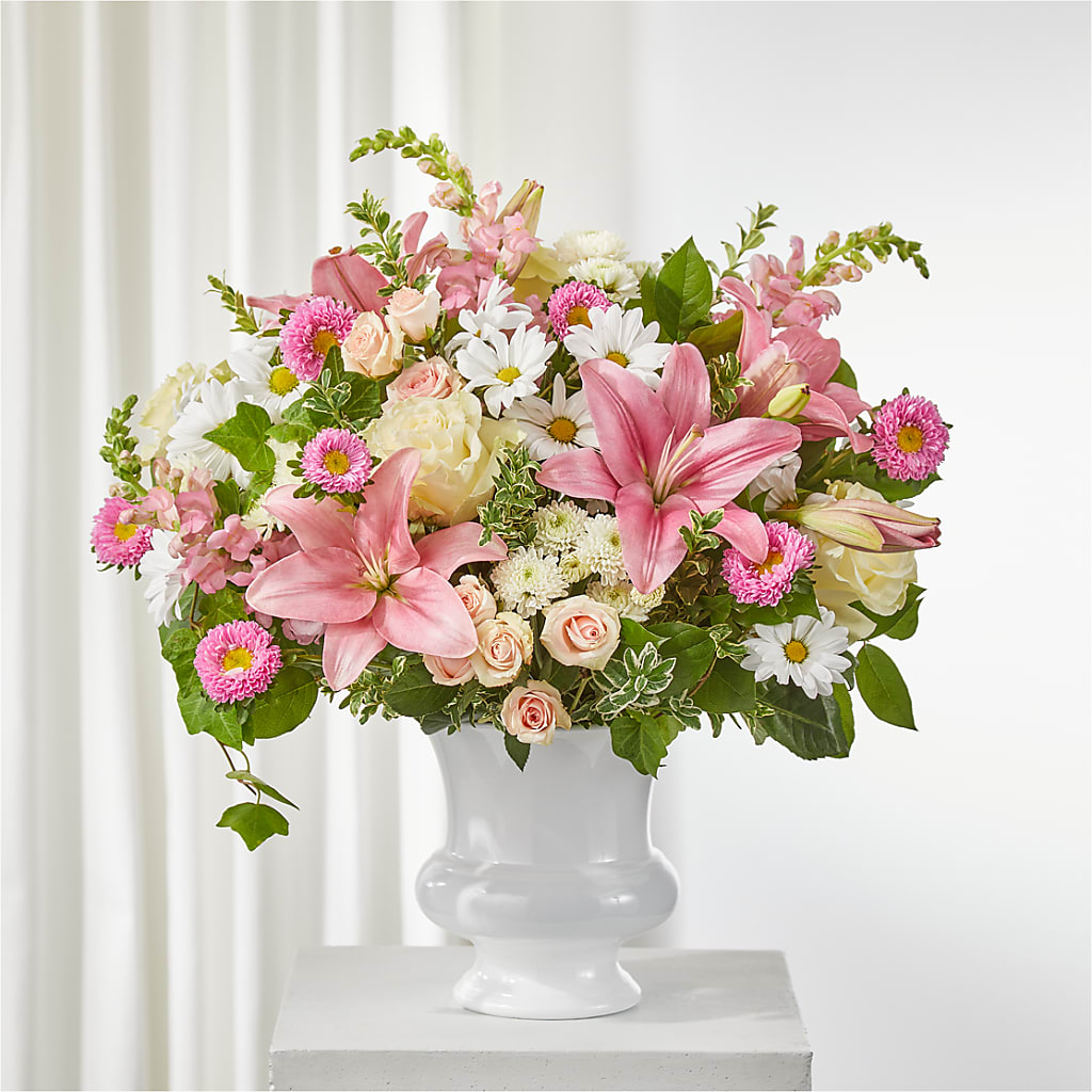 Empathetic Blooms Urn Arrangement – Russ, Lincoln NE