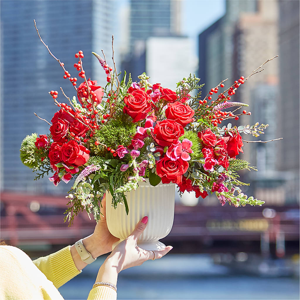 Big Red Bow Bouquet –  Russ, Lincoln NE