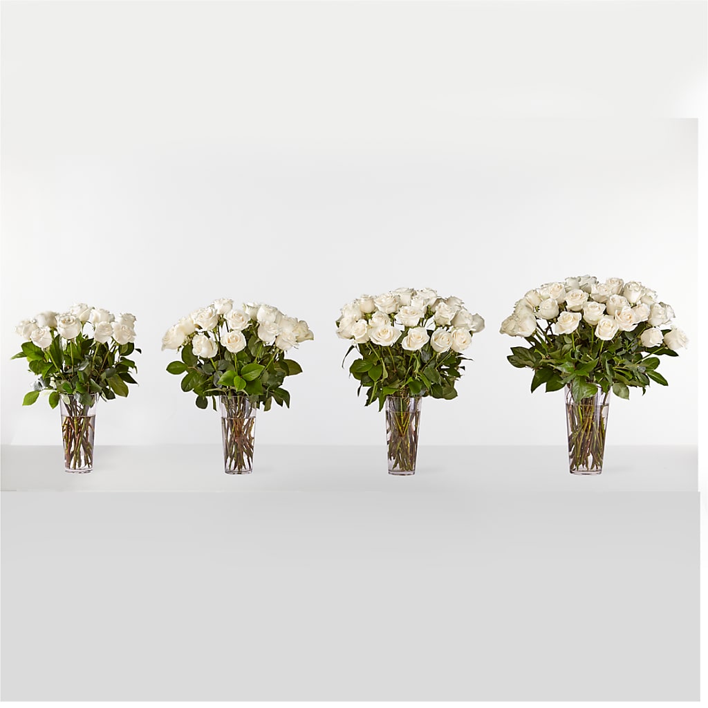 Long Stem White Rose Bouquet –  Russ, Lincoln NE