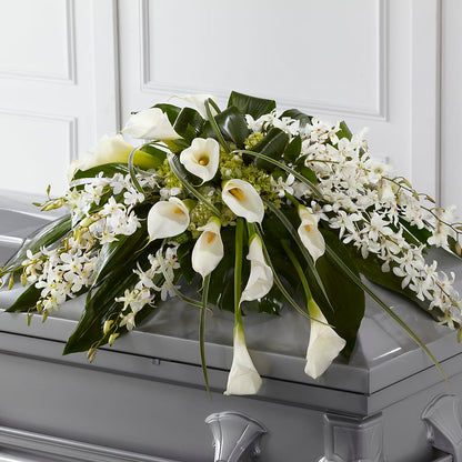 Angel Wings Casket Spray –  Russ, Lincoln NE