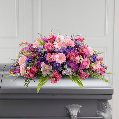 Glorious Garden Casket Spray –  Russ, Lincoln NE