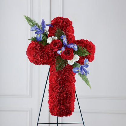 Faithful Hero Floral Cross –  Russ, Lincoln NE