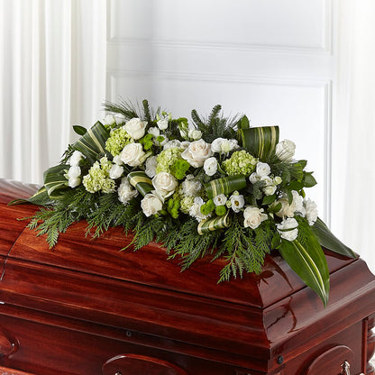 Hopeful Gesture Casket Spray –  Russ, Lincoln NE