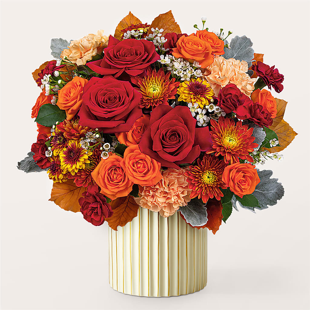 Merlot Bouquet with Ivory Vase –  Russ, Lincoln NE