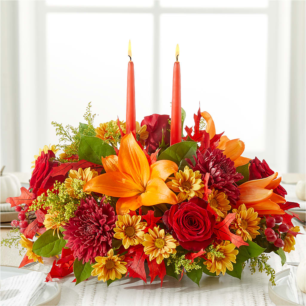 Autumn's Embrace Centerpiece –  Russ, Lincoln NE
