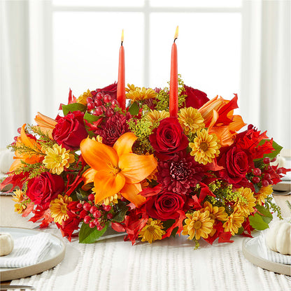Autumn's Embrace Centerpiece –  Russ, Lincoln NE