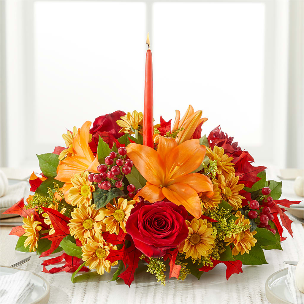 Autumn's Embrace Centerpiece –  Russ, Lincoln NE